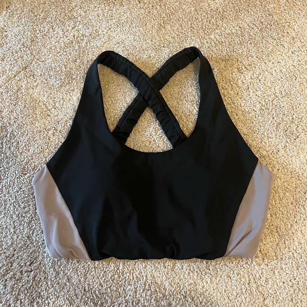 Gilly Hicks Black and Grey Sports Bra